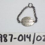 1987-014/029 - Bracelet, Identification